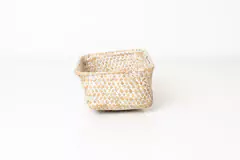 SET x3 CANASTOS "ZALAY" RECTANGULARES DE MIMBRE - comprar online