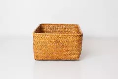 Imagen de SET x3 CANASTOS "ZALAY" RECTANGULARES DE MIMBRE