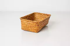 SET x3 CANASTOS "ZALAY" RECTANGULARES DE MIMBRE