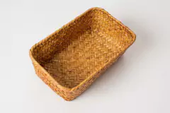 SET x3 CANASTOS "ZALAY" RECTANGULARES DE MIMBRE - comprar online