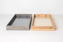 BANDEJA DE MADERA" ITAPEMA" CON MANIJAS - tienda online