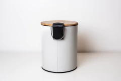 CESTO "NORDICO POINTS" RESIDUOS CON TAPA DE BAMBOO Y PEDAL 5 L - comprar online