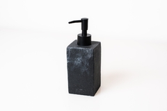 DISPENSER "DEREK" DE MARMOL ASPERO NEGRO 19cm - tienda online