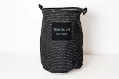 CESTO DE ROPA "GEOMETRIC" DE TELA CON MANIJAS/ ROPA/ JUGUETES - Marian - Todo Organizado
