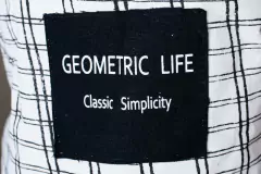 Imagen de CESTO DE ROPA "GEOMETRIC" DE TELA CON MANIJAS/ ROPA/ JUGUETES