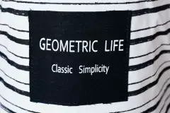 CESTO DE ROPA "GEOMETRIC" DE TELA CON MANIJAS/ ROPA/ JUGUETES