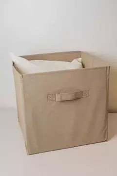 CUBO "FIKA" DE TELA PLEGABLE #2