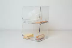 ORGANIZADORES "SUSAN" X 2 APILABLES DE ACRILICO CON ABERTURA FRONTAL - Marian Todo Organizado