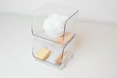 ORGANIZADORES "SUSAN" X 2 APILABLES DE ACRILICO CON ABERTURA FRONTAL - Marian Todo Organizado