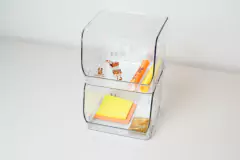 ORGANIZADORES "SUSAN" X 2 APILABLES DE ACRILICO CON ABERTURA FRONTAL