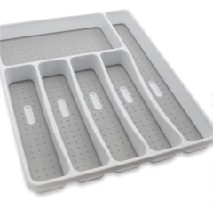 Imagen de ORGANIZADOR DE CUBIERTOS "MADESMART" 6 DIV CON BASE ANTIDESLIZANTE