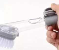 CEPILLO DOSIFICADOR MULTIFUNCION "FIJI" CON MANGO ANTIDESLIZANTE Y BOTON DE SILICONA CON 1 REPUESTO - comprar online