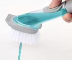 CEPILLO DOSIFICADOR MULTIFUNCION "FIJI" CON MANGO ANTIDESLIZANTE Y BOTON DE SILICONA CON 1 REPUESTO - Marian Todo Organizado