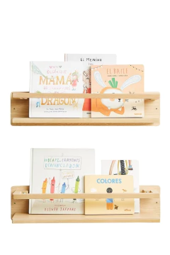 COMBO x2 REPISAS "LUNA" KIDS DE MADERA en internet