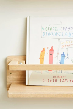 COMBO x2 REPISAS "LUNA" KIDS DE MADERA