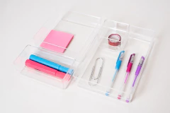 ORGANIZADOR DE ACRILICO "TRIBECA" RECTANGULAR L LISO - tienda online