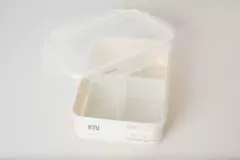 CONTENEDOR "KLIP IT" HERMETICO RECTANGULAR CON 4 COMPARTIMENTOS 1.6 LTS - Marian Todo Organizado