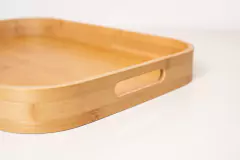 BANDEJA "VALLARTA" DE BAMBOO CON ASAS "L" - tienda online