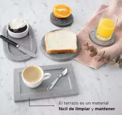 VASO CHICO "TERRY" PORTA CEPILLOS DE TERRAZO - comprar online