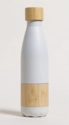 Imagen de BOTELLA DE ACERO TERMICA "AMSTERDAM" CON BAMBOO 500ML
