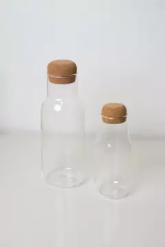 Imagen de BOTELLA DE VIDRIO "JAMAICA" "S" CON TAPON DE CORCHO 300ml