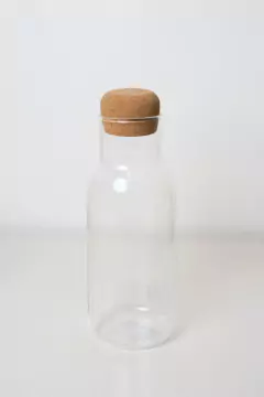 BOTELLA DE VIDRIO "JAMAICA" "L" CON TAPON DE CORCHO 850ml - comprar online