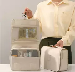 ORGANIZADOR DE VIAJE / PORTA COSMETICOS "TRAVEL" CON GANCHO PARA COLGAR en internet