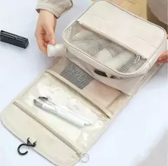 ORGANIZADOR DE VIAJE / PORTA COSMETICOS "TRAVEL" CON GANCHO PARA COLGAR