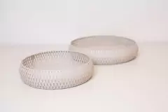 BANDEJA METALICA "SAMY" BLANCA DECO "L" en internet