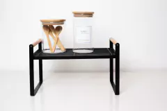 ESTANTE "ZIKKE" DE METAL CON MANIJAS DE MADERA "M" - Marian Todo Organizado