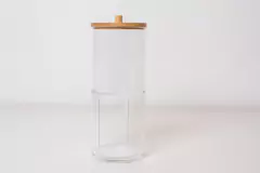 ORGANIZADOR DE ACRILICO "ISABELLA BEAUTY" DOBLE PARA HISOPOS Y ALGODONES - Marian Todo Organizado