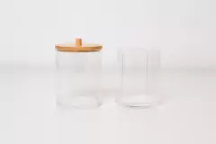 ORGANIZADOR DE ACRILICO "ISABELLA BEAUTY" DOBLE PARA HISOPOS Y ALGODONES - tienda online