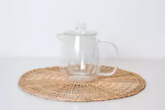 TETERA VERA C/INFUSOR Y TAPA VIDRIO 1100ML