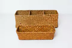 ORGANIZADOR RECTANGULAR "ZALAY" DE MIMBRE "S" SIN DIVISIONES en internet