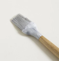 PINCEL DE SILICONA "IRUYA" SIMIL MARMOL CON MANGO DE MADERA 27 CM - comprar online