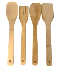 SET x4 UTENSILLOS "CAMI" DE BAMBOO - Marian - Todo Organizado