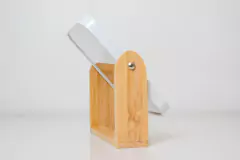 Imagen de ESPEJO “MIRROR” RECTANGULAR CON BASE DE BAMBOO