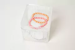 ORGANIZADOR DE ACRILICO "CLEAR RAYAS" CUADRADO CON TAPA - Marian Todo Organizado