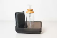 DISPENSER DE VIDRIO "FULL CIRCLE" TRANSPARENTE - Marian Todo Organizado