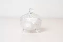 BOMBONERA / CARAMELERA DE VIDRIO CON TAPA - tienda online