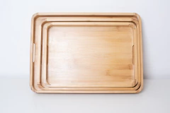 BANDEJA DE BAMBOO "ARENZANO" CON ASAS FLAT "M" - tienda online