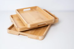 BANDEJA DE BAMBOO "ARENZANO" CON ASAS FLAT "M" - comprar online