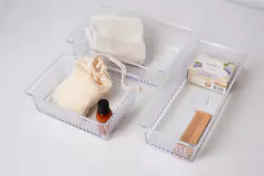 ORGANIZADOR "DA VINCI" ACRILICO "L" TRANSPARENTE - tienda online