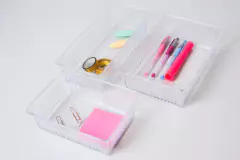 ORGANIZADOR "DA VINCI" ACRILICO "L" TRANSPARENTE - comprar online