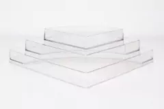 ESCALERITA / ESQUINERO "SUSAN" DE ACRILICO 3 ESCALONES