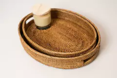 SET x2 BANDEJAS "JAKARTA" OVALADAS CON ASAS