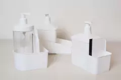 DISPENSER "HYLIUM 3" BLANCO CON PORTA ESPONJA Y ESPATULA RASPADORA - tienda online