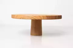 POSA TORTAS "SPONTINI" DE MADERA ALTO 25 CM DE DIAMETRO en internet