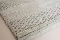 Imagen de ALFOMBRA DE ALGODON "SHANGAI" CON FRANJAS Y PELOS CON FLECOS "S" 55x85cm