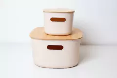 CAJA OVALADA "ESTOCOLMO" "L" CON TAPA DE BAMBOO en internet